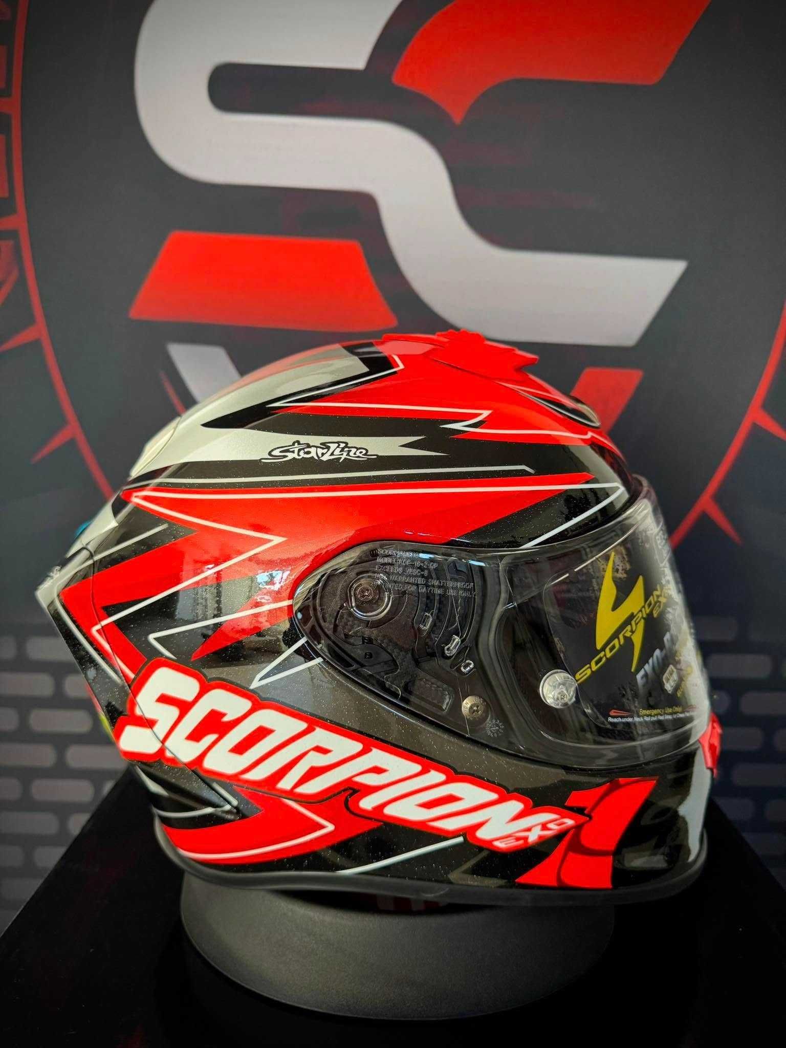 НОВА Каска Scorpion Exo-R1 Evo Air Alvaro Размер S