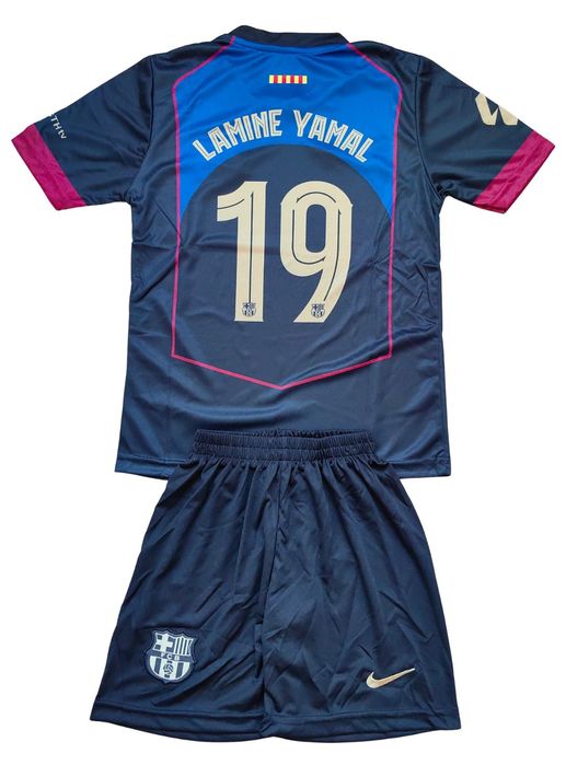 Детски футболен екип Барселона Ямал Barcelona тениска Yamal комплект