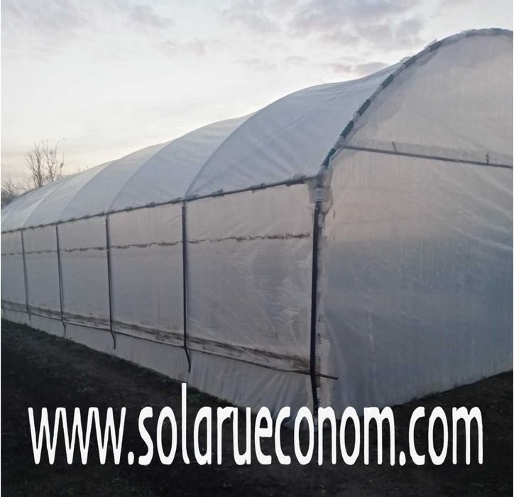 Solarii (sere) de gradina complete, pregatite pentru montaj