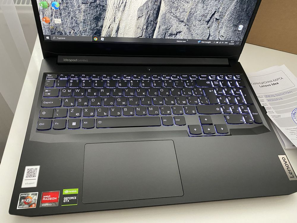 Геймърски лаптоп Lenovo Gaming 3 / 24м Гаранция