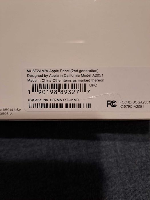 Чисто нова писалка Apple Pencil 2nd generation - неотваряна