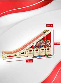 Парковка для машинок с трамплином.  Гараж для машинок.