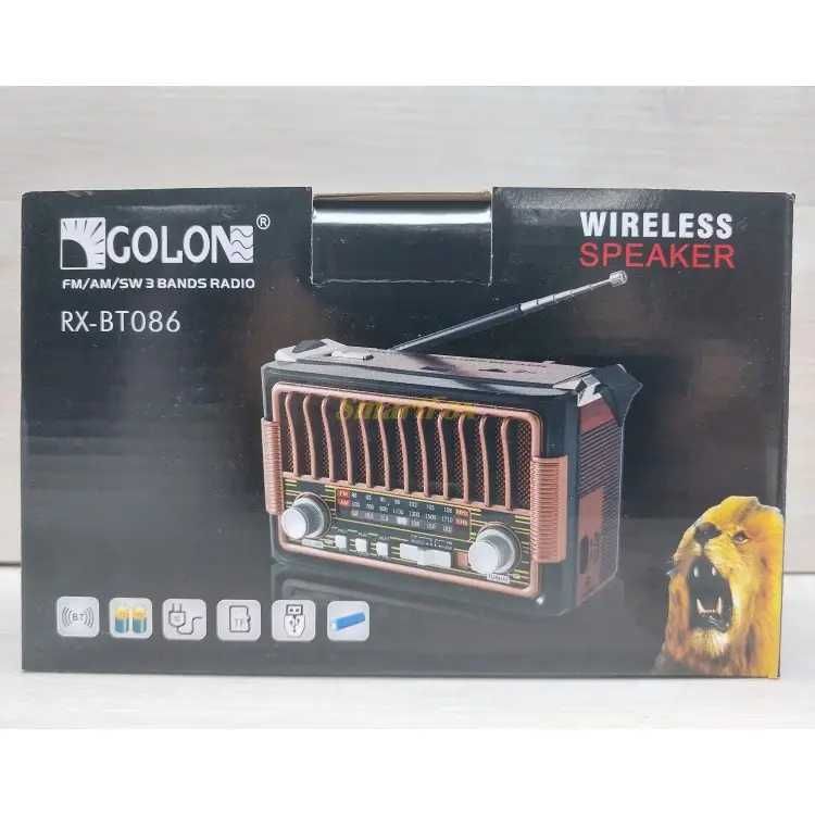 Радиоприемник с Bluetooth USB GOLON RX-BT086 Ретро