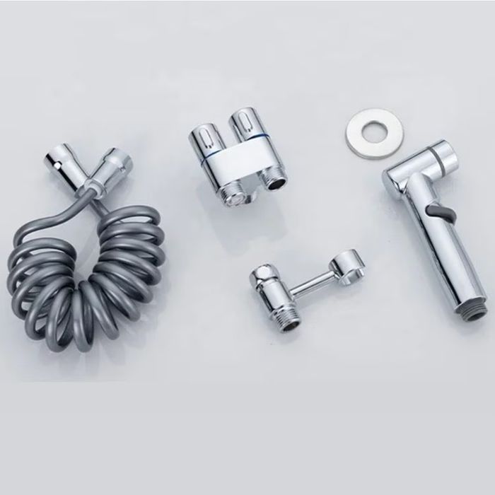 Set de dus cu funcție bideu Negru și Argintiu