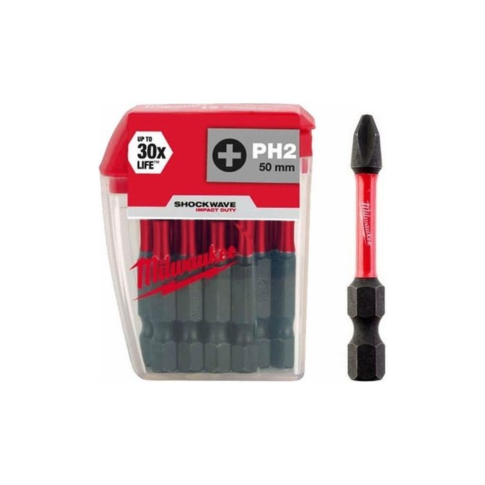 Milwaukee Ударни Накрайници PH2 ; PZ1/2/3  ; TX15/20/25/30/40