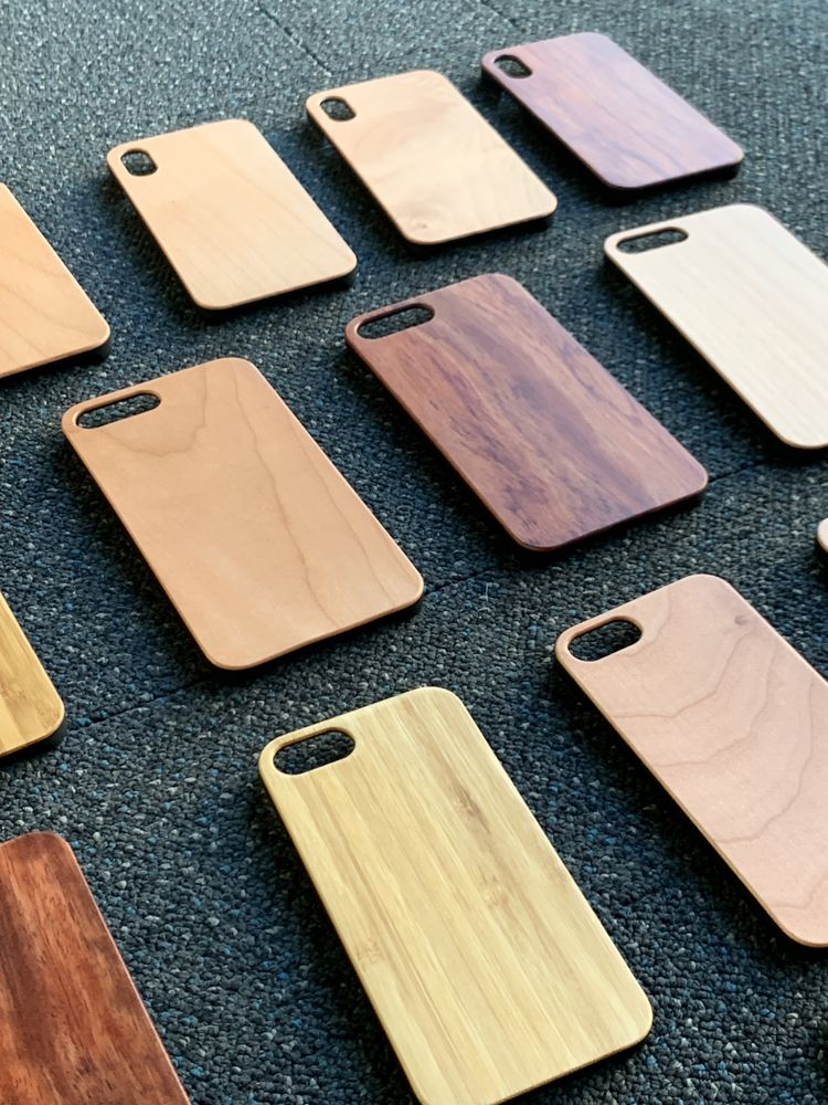 (NOU) Husa Carcasa iPhone Premium Wood /Lemn Oak