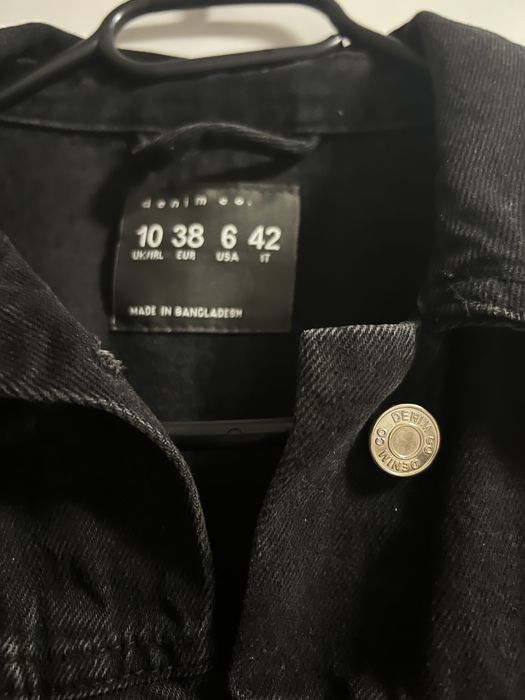 Geaca denim/ de blug neagra primark