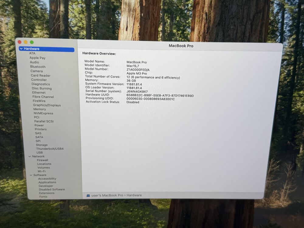 MacBook Pro 16' M3 Pro 36GB 512GB Гаранция Space Black