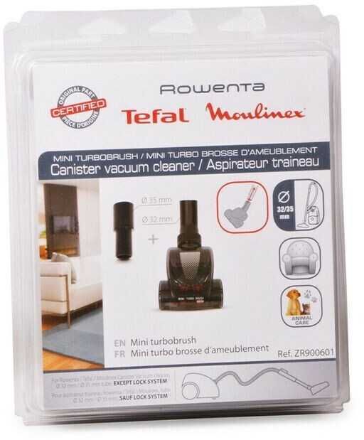 Rowenta Turbo Четка ZR900601, 32 мм + Адаптер 35 мм