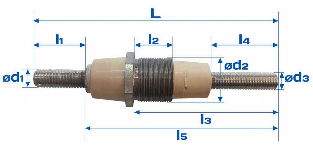 Изолятор проходной ВОВ160-225
 ВА250 М12х30 (380/660)