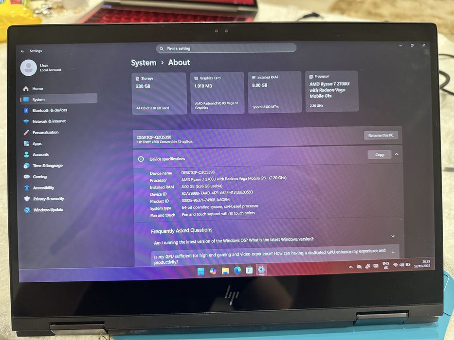 HP Envy e360 perfect