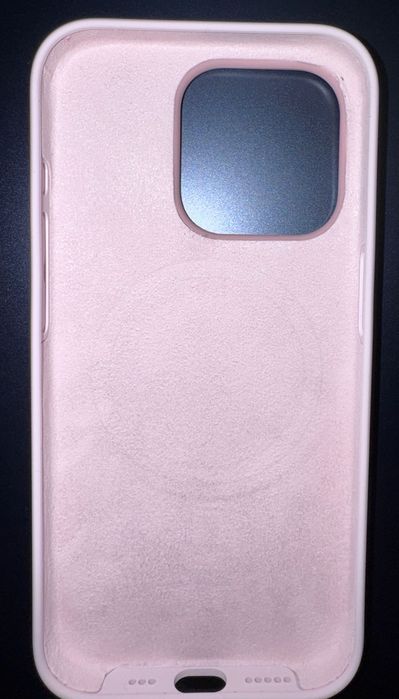 Husă originală Apple Silicone – Roz pal – iPhone 15 Pro