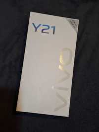 Vivo y21 с коробкой, зарядкой и документами