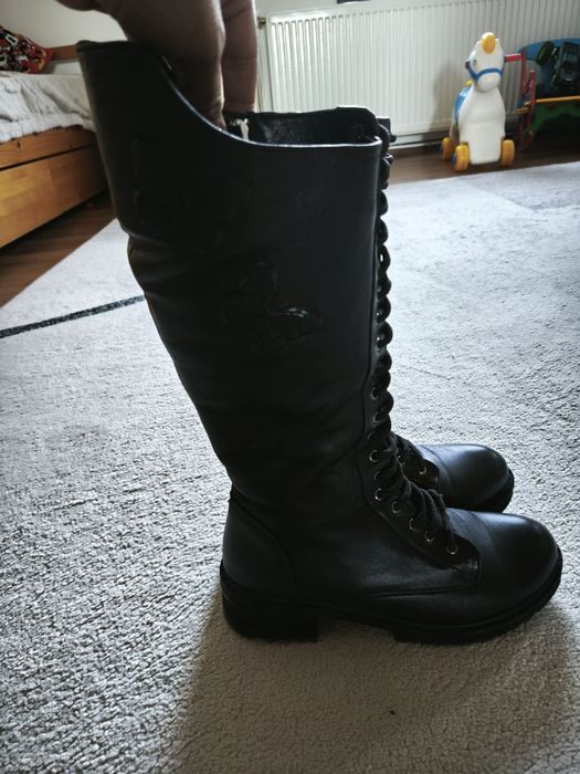 Дамски боти Aldo естествена кожа и високи дамски кубинки ест.кожа