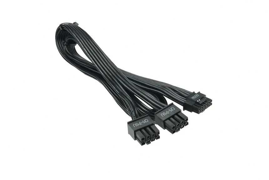 Cablu adaptor 12VHPWR 2x 8 pini la  16 pini ATX 3.0 PCIE 5.0 nou