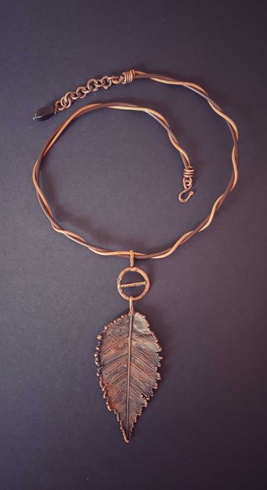 украшение из меди кулон и сережки День Земли