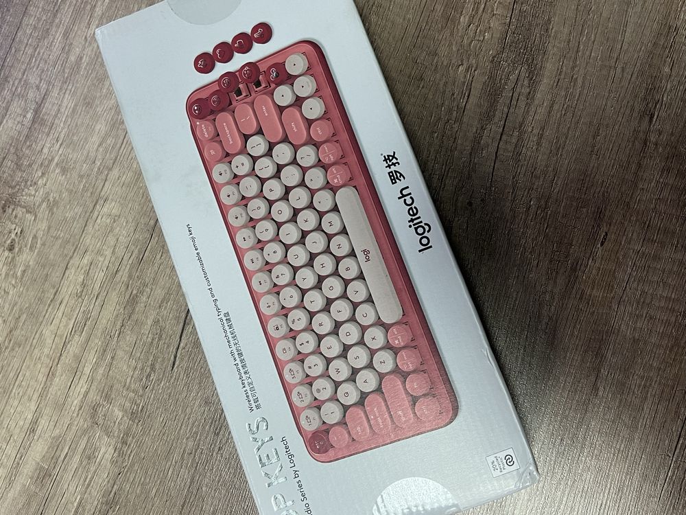 Клавиатура Logitech POP Keys розовый