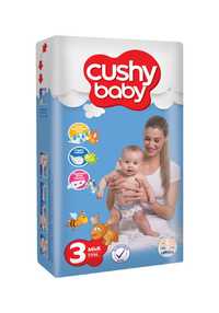 Scutece copii, Cushy baby, 70Buc/set, Midi, Marime 3, 4-9 Kg, 5-9luni