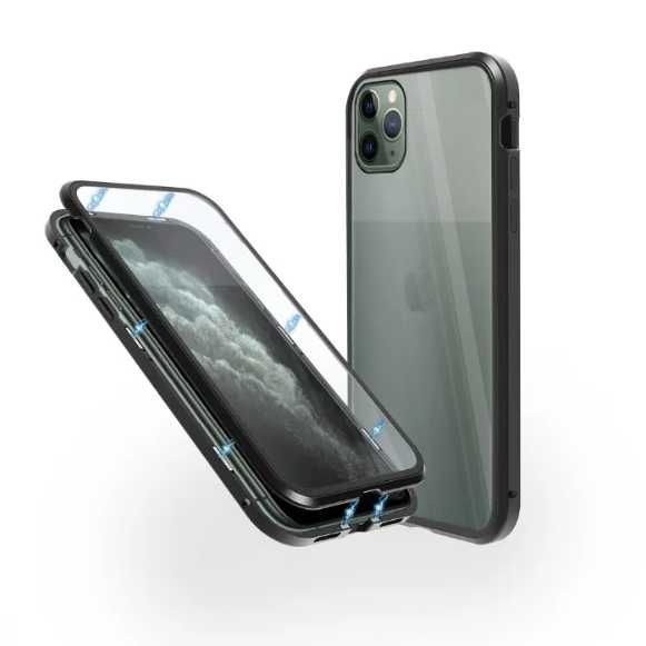 Алуминиев магнитен 360° Кейс за iPhone XR + 2 кейса за Galaxy note 10+