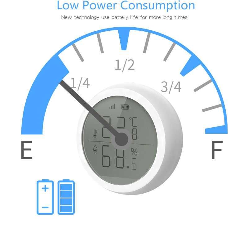 Senzor smart temperatura umiditate luminozitate Tuya Zigbee