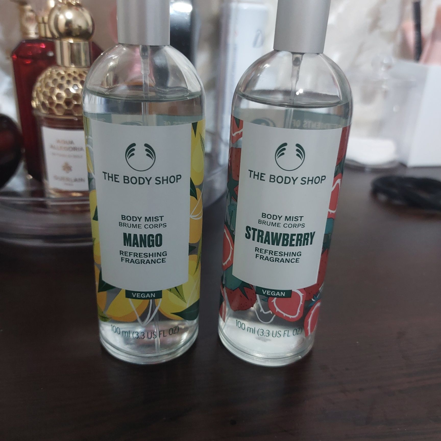 The Body Shop комплект, спрейове за тяло и йогурт за тяло
