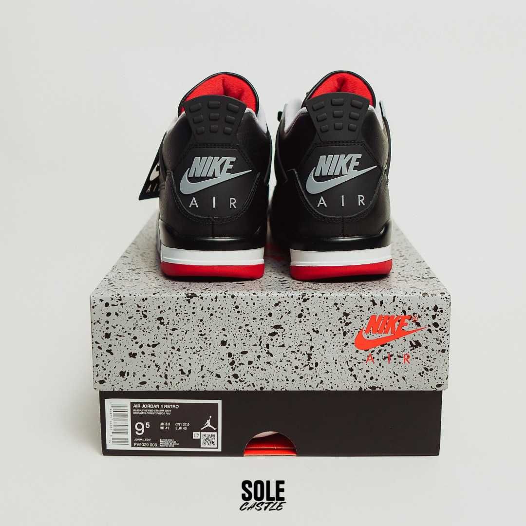 Nike Air Jordan 4 Retro 'Bred Reimagined' (nu dunk, yeezy, bape)