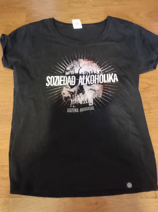 Vand tricou Soziedad Alkoholika metal punk goth y2k Ed hardy misto