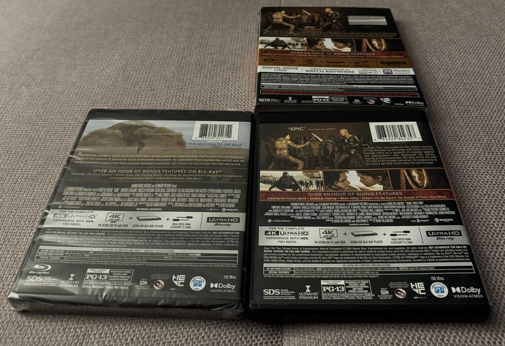 Dune 4K Ultra HD, sigilat + Dune Part Two 4K Cu Slipcover