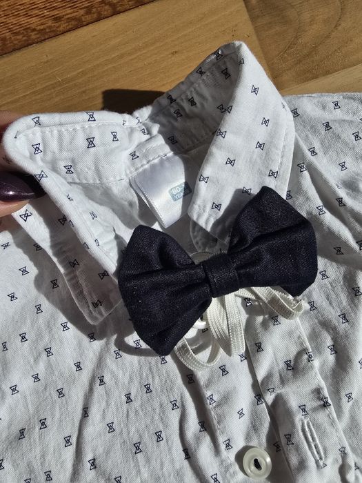 Costumas/compleu ocazie 5 piese (sacou, cămașă,papion,pantaloni 86-92