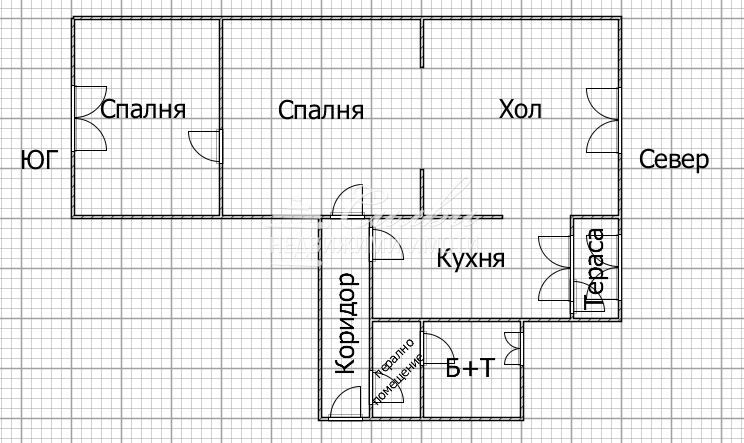 Тристаен ТУХЛЕН апартамент - кв. Военно училище!
