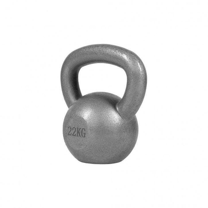 Kettlebell din fier 22 kg Gorilla Sports, gri si negru