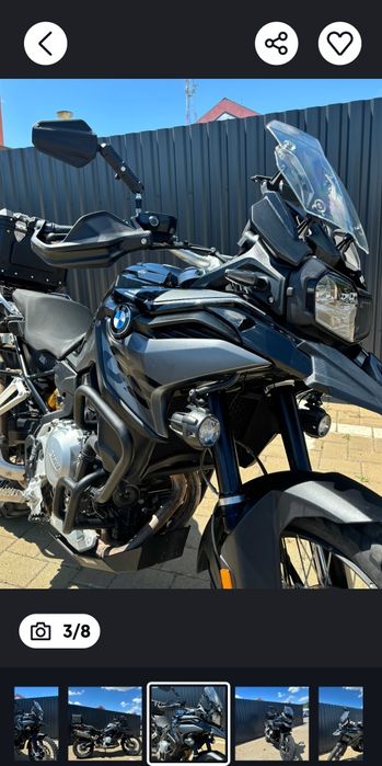 BMW F850 gs triple blak 2022 in garantie