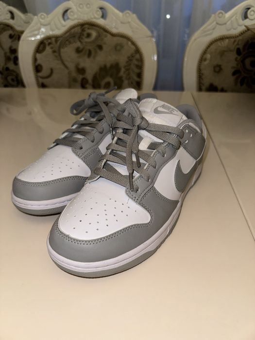 Кроссовки Nike Dunk Low серый—оригинал, новый, есть чек