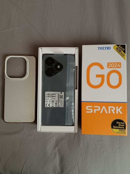 Techno spark go 2024 в отличном состоянии 
• Каропка и оригинал зарияд