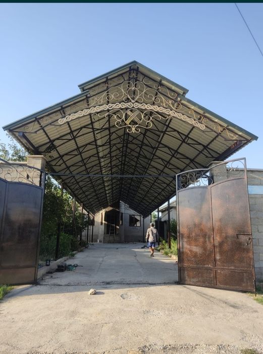 Навес ворота перила терасса сварочные работы