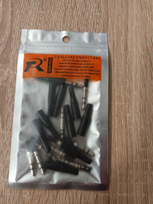 Стерео жак, мъжки чинч, аудио кабел 120см