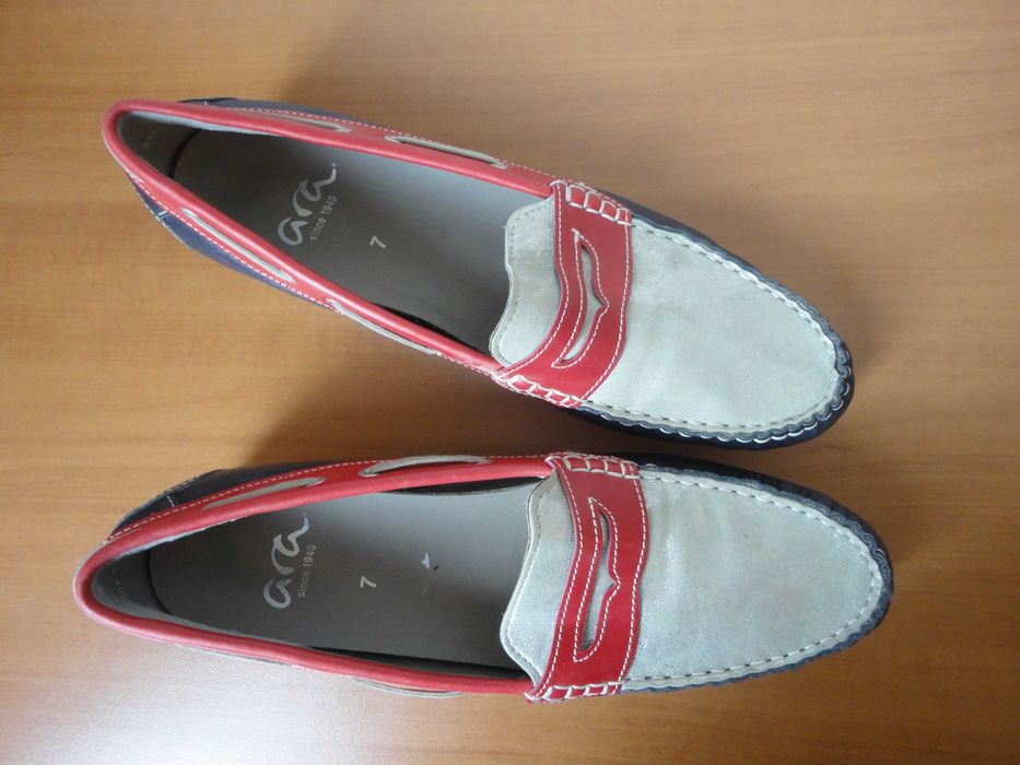 N41 Ara/естествена кожа/дамски мокасини