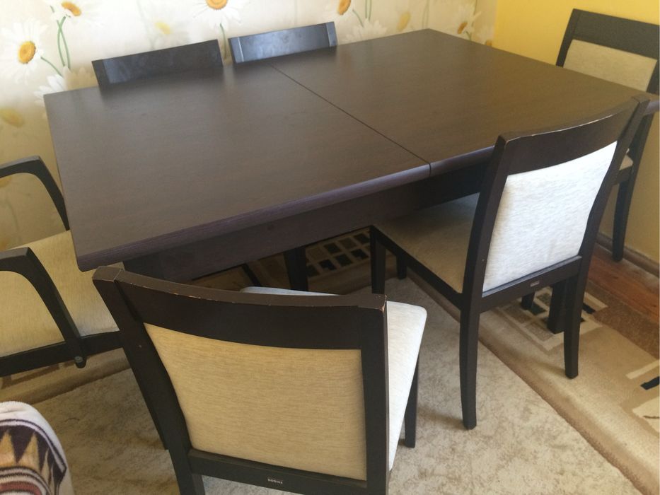 Стол раздвижной и 6 стульев Турция