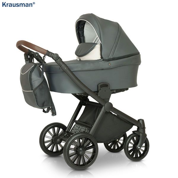 Carucior 3 in 1 Rider Soft Grey - Krausman