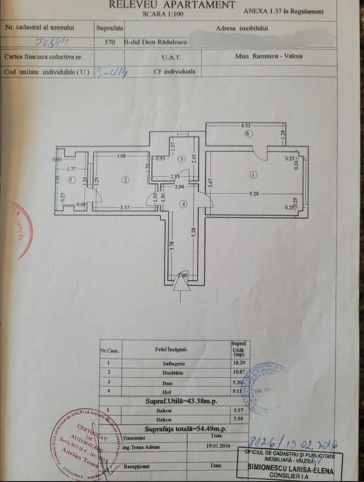 De vânzare/închiriat Garsoniera Bulevardul Dem Rădulescu