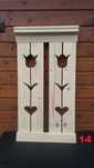 Gard decorativ, elementi lemn pentru balustrada balcon, terasa, foisor