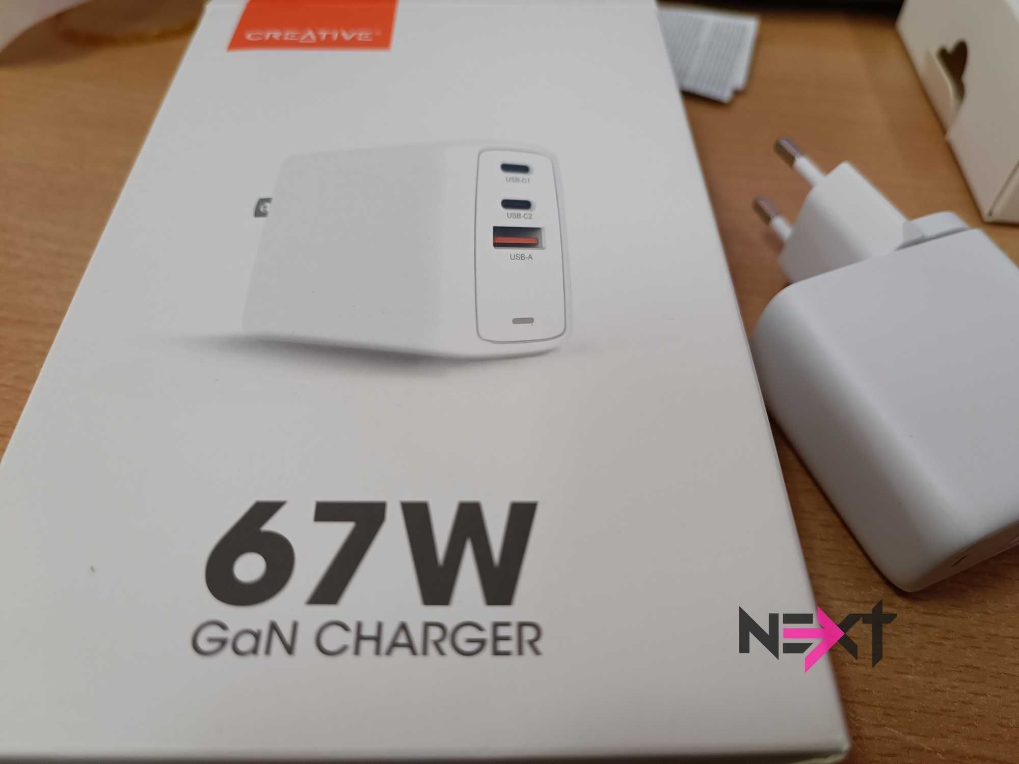 Бързо зарядно за телефон, лаптоп Creative Labs 67W Universal Gan
