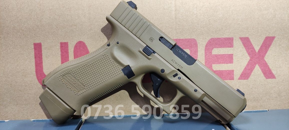 Pistol airsoft Original Glock 19X TAN CO2 cu Blowback puternic ,nou