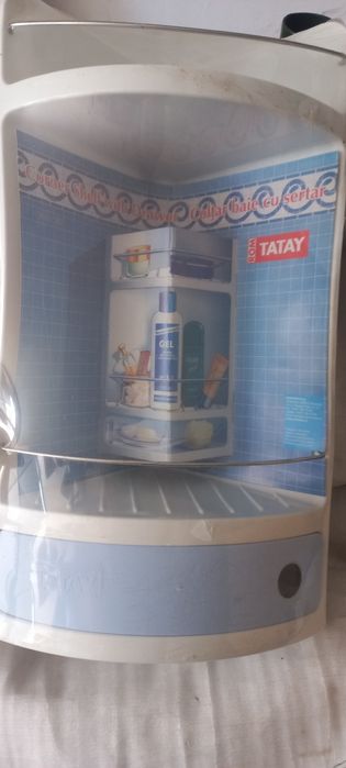 Etajera baie plastic