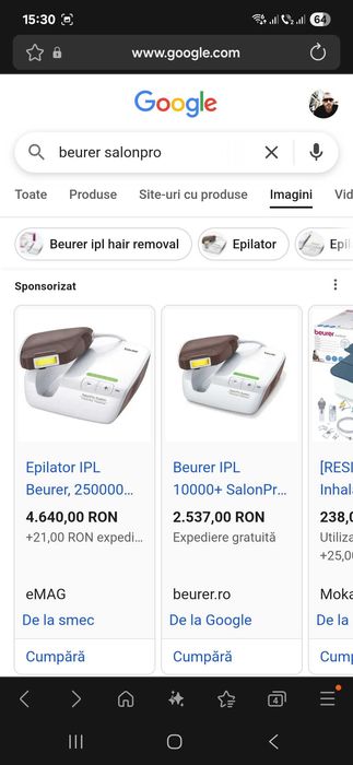 epilator beurer IPL salonpro