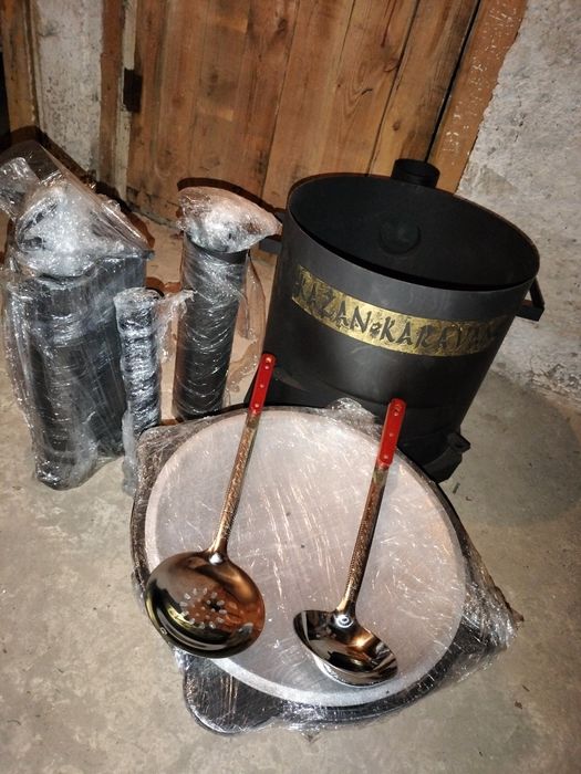 Казан с печкой. Комплект. 5 в 1