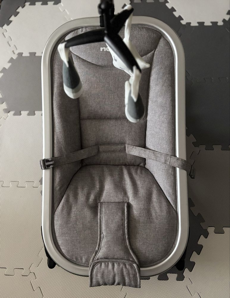Balansoar Nania din material textil gri,  pentru 0-6 luni