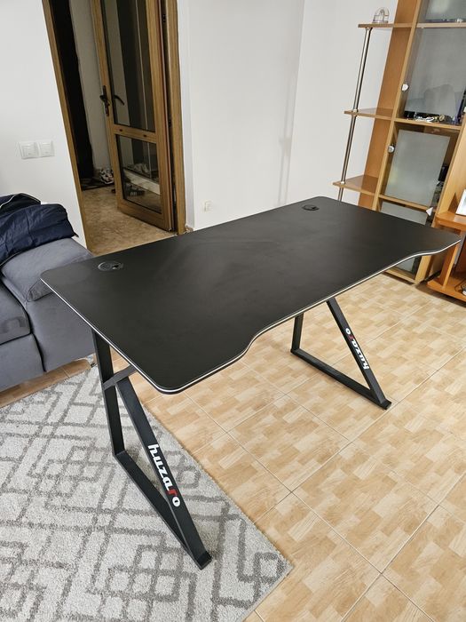 Birou Huzzaro Negru Fibra de Carbon