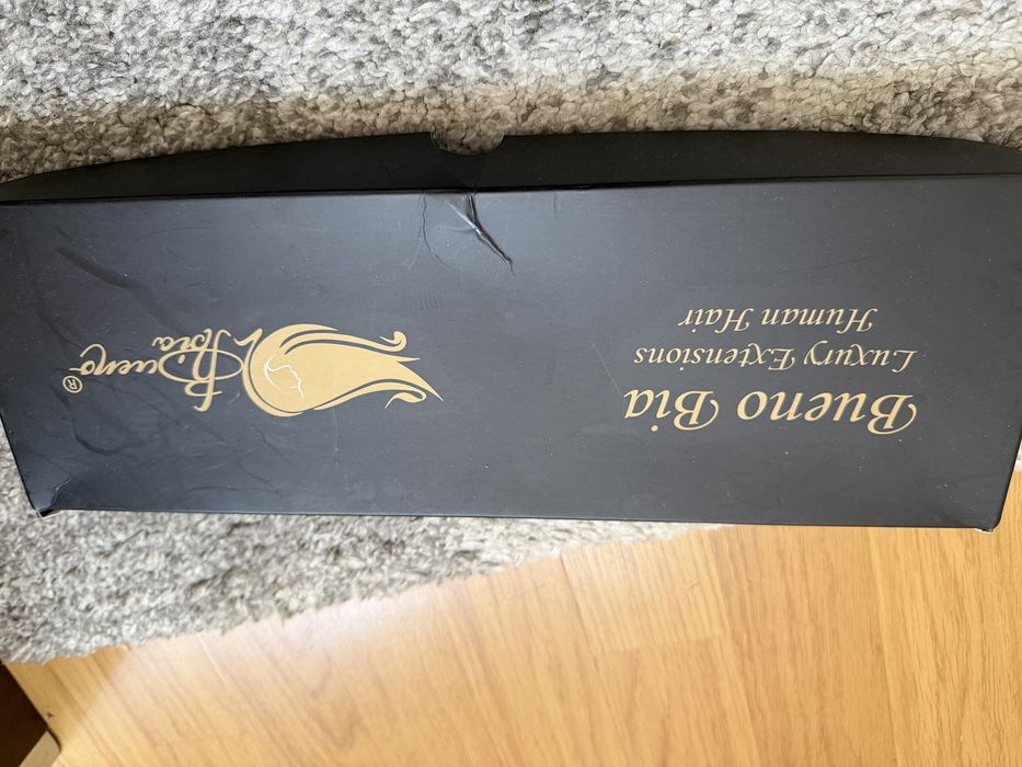 Vand extensii par BuenoBia, castaniu mediu, clips on 30 cm