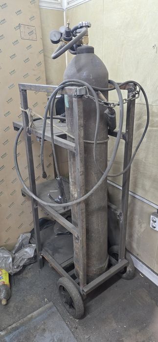 Сварка автомат тележка  балон кислород